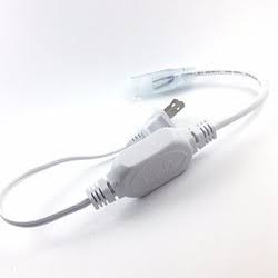 Power Cord cable Transparente p/Extension Navideña LED Tipo Copo de Nieve y Cherry de 1.5 Metros, 4A, 110Vac. Para Conectar Hasta 8 Extensiones