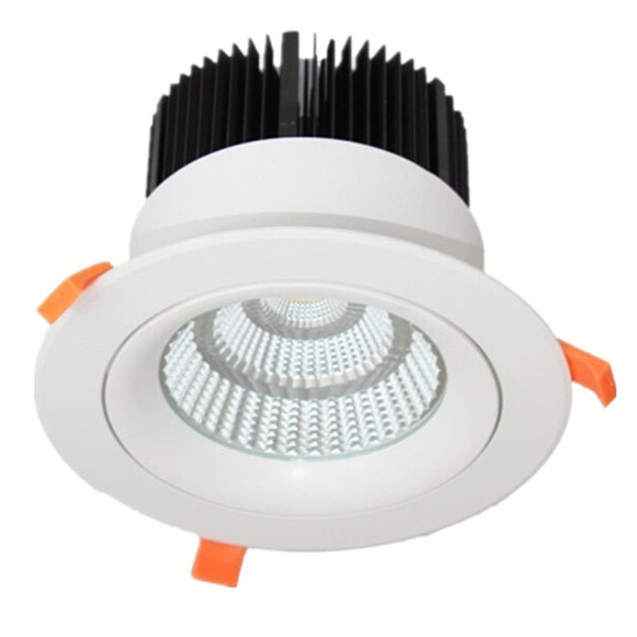 Ceiling Light, PCC-315, 30W, CW 6000K, 85-277Vac, IP20, 60 Grados, Blanco, Dimensiones: Φ180x120mm, Material: Aluminio