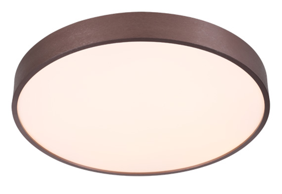 Lampara LED Decorativa de Superficie, PC51034C, 105W, NW 4000K, 85-265Vac, Dimensiones: 800x800x96mm, IP20, Marron