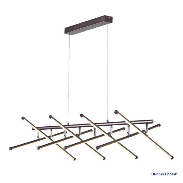 Lampara LED Decorativa Colgante Dimmable, DG60771P, 64W, NW 4000K, 90-140Vac, Dimensiones: 1000x400x1200mm, IP20