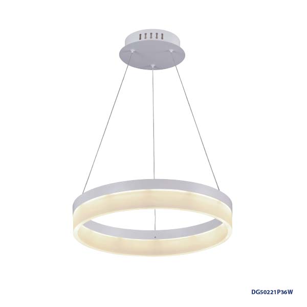 Lampara LED Decorativa Colgante, DG50221P, 36W, NW 4000K, 85-265Vac, Dimensiones: Φ400mm, IP20