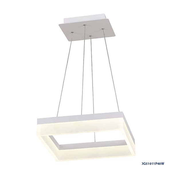 Lampara LED Decorativa Colgante, PC51011P, 40W, NW 4000K, 85-265Vac, Dimensiones: 340x340x1200mm, IP20