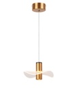 [P-00354] Lampara LED Decorativa Colgante, PC60481P, 7W, NW 4000K, 85-265Vac, Dimensiones: 200x200x1500mm, IP20, Dorado