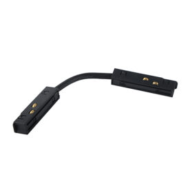 Conector Recto, Doble p/Riel de 20mm de ancho de Lampara Magnetica de 2 cables, 48Vdc