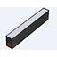 Lampara Lineal Magnetica LED tipo Flood Light p/Riel de 40mm de ancho, 20W, 10.63&quot;(270mm), WW 3000K-CW 6000K, 100-260Vac, Dimmable, Instalacion: Empotrar o Superficie, 120 Grados, Negra