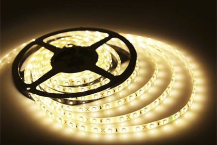 Cinta LED, 5Mts, 12Vdc, SMD5050, 60Led/Mts, WW 3000K, IP65