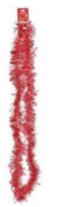 guirnalda Ororpel plast.maranelo rojo