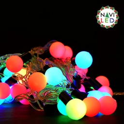 [P-00221] Extension Navideña LED p/Exterior tipo Cherry de 18mm, 4W, RGB, 50LED/5Metros, 110Vac, IP65