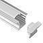 [P-00300] Perfil de Aluminio p/Cinta LED con PCB de 10mm, PC-E2515, Medidas: 25x14.5x2000mm, p/Empotrar, incluye: difusor, 2 tapas terminales y 4 clip