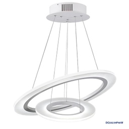[P-00339] Lampara LED Decorativa Colgante, PC50239P, 40W, CW 6000K, 85-265Vac, Dimensiones: Φ590+Φ330mm, IP20