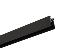 [P-00474] Riel de 40mm de ancho p/Lampara Magnetica, 1 Metro, 4 cables, 100-260Vac, Instalacion: Empotrar o Superficie, Negro