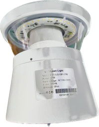 [P-00734] BOLARDO OFF WHITE HOUSING 15W , 3000K WW Luminous Flux: 1500lm±5% Voltage: AC100-130V 50/60Hz PF: &gt; 0.5 Ra: ≥70B